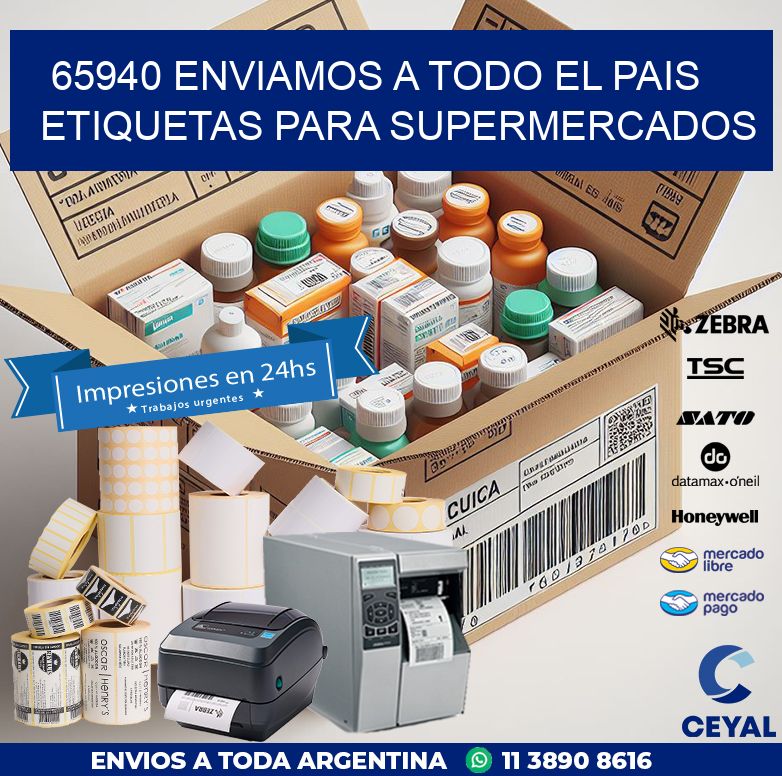 65940 ENVIAMOS A TODO EL PAIS ETIQUETAS PARA SUPERMERCADOS