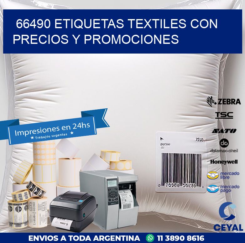 66490 ETIQUETAS TEXTILES CON PRECIOS Y PROMOCIONES