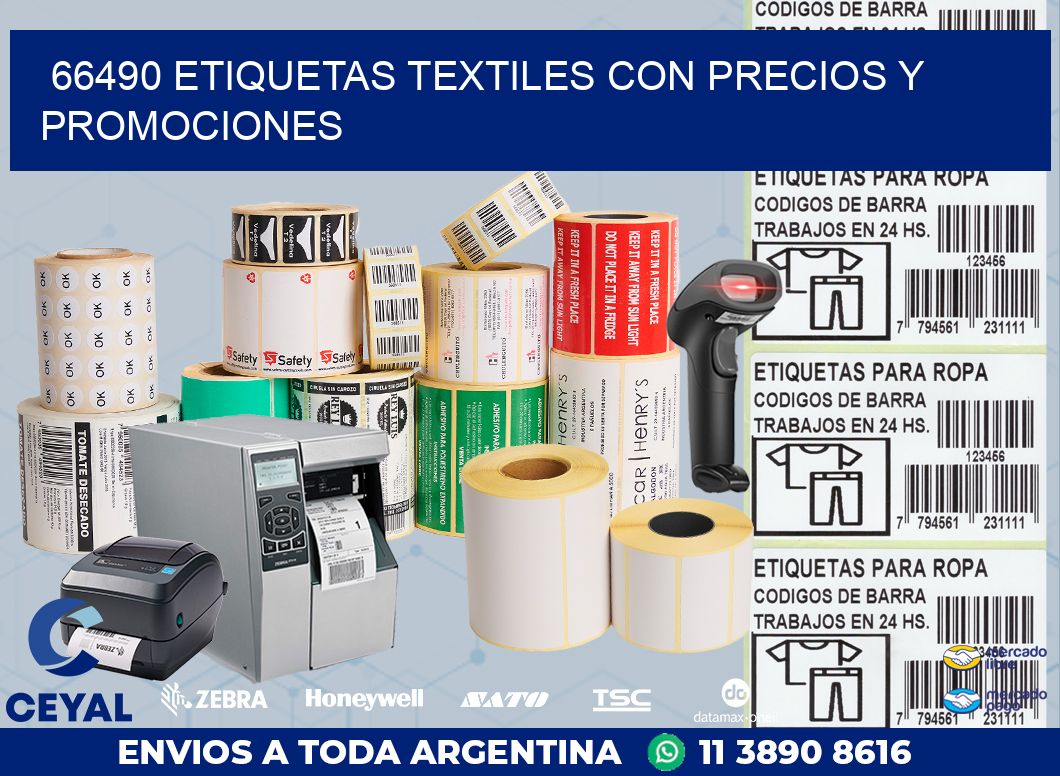 66490 ETIQUETAS TEXTILES CON PRECIOS Y PROMOCIONES