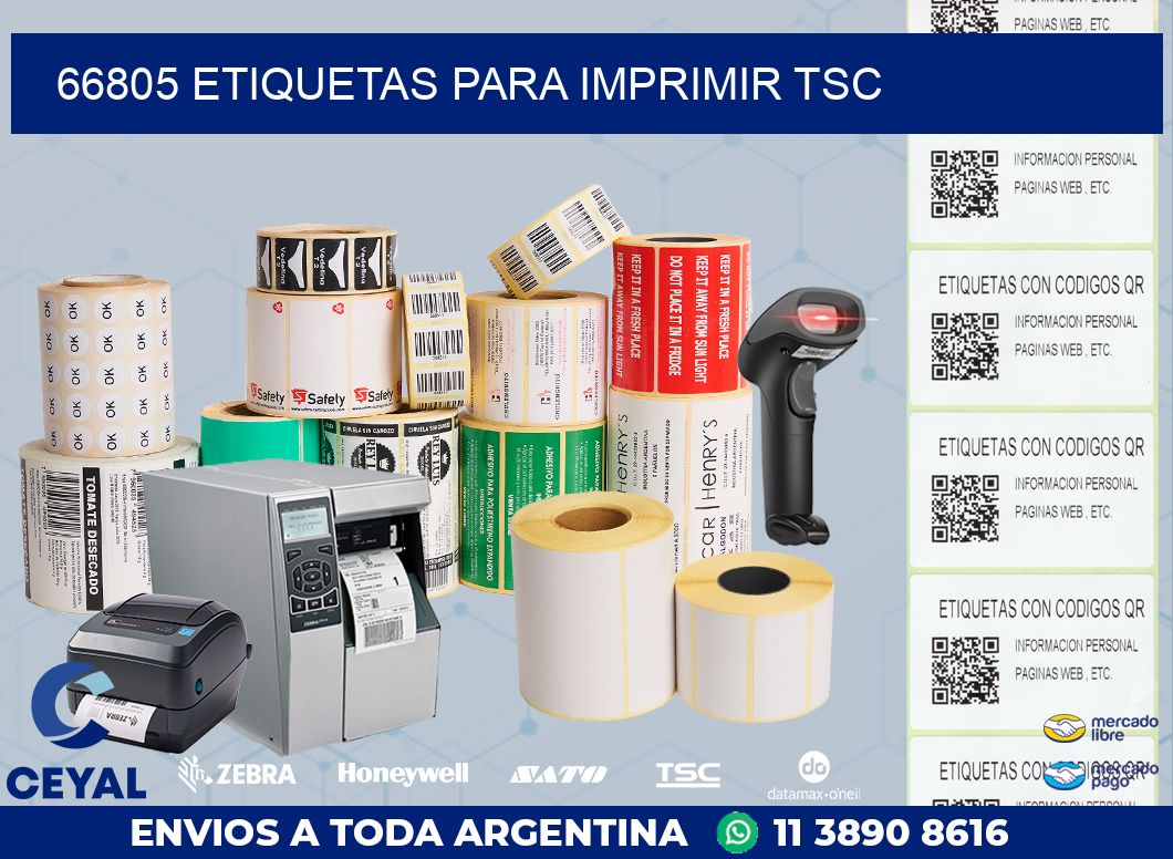 66805 ETIQUETAS PARA IMPRIMIR TSC