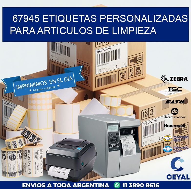 67945 ETIQUETAS PERSONALIZADAS PARA ARTICULOS DE LIMPIEZA