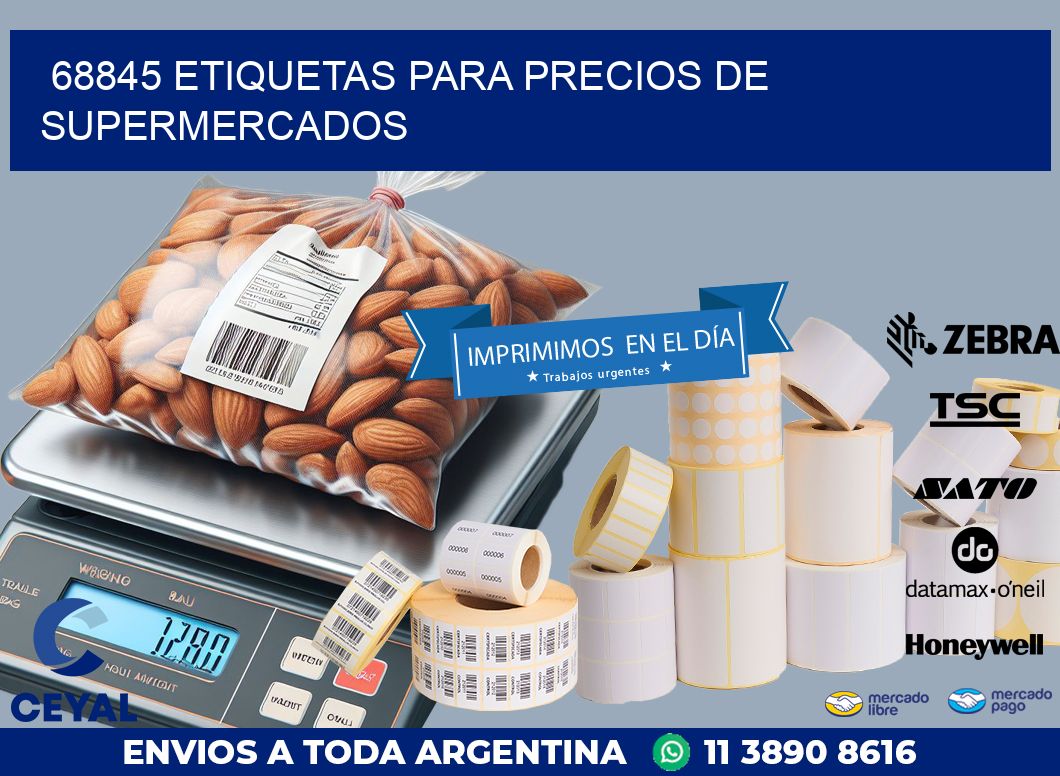 68845 ETIQUETAS PARA PRECIOS DE SUPERMERCADOS