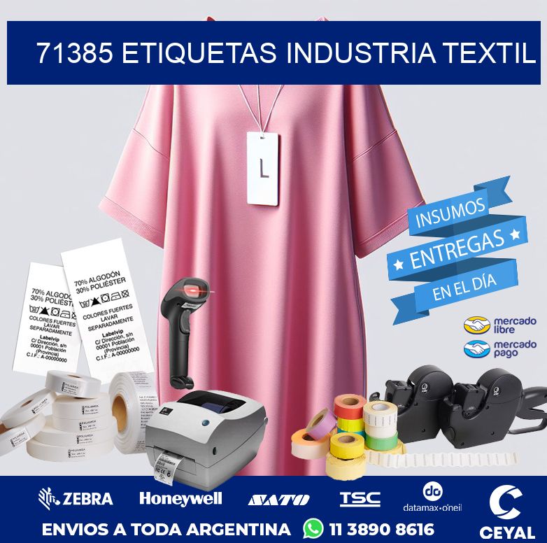 71385 ETIQUETAS INDUSTRIA TEXTIL