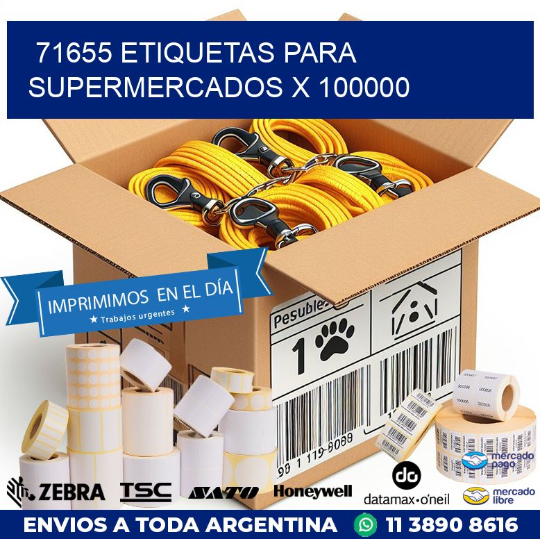 71655 ETIQUETAS PARA SUPERMERCADOS X 100000