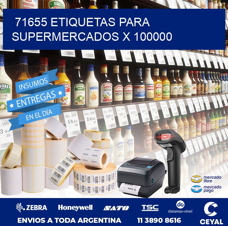 71655 ETIQUETAS PARA SUPERMERCADOS X 100000