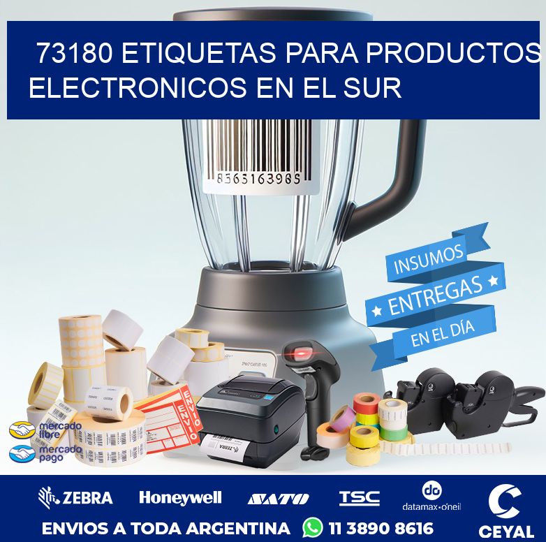 73180 ETIQUETAS PARA PRODUCTOS ELECTRONICOS EN EL SUR