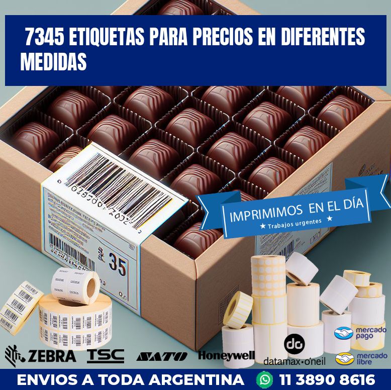7345 ETIQUETAS PARA PRECIOS EN DIFERENTES MEDIDAS