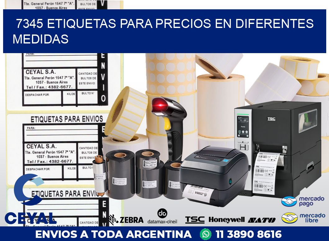 7345 ETIQUETAS PARA PRECIOS EN DIFERENTES MEDIDAS