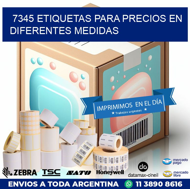 7345 ETIQUETAS PARA PRECIOS EN DIFERENTES MEDIDAS