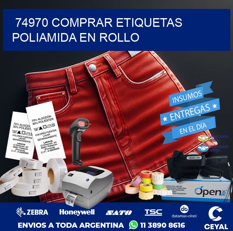74970 COMPRAR ETIQUETAS POLIAMIDA EN ROLLO