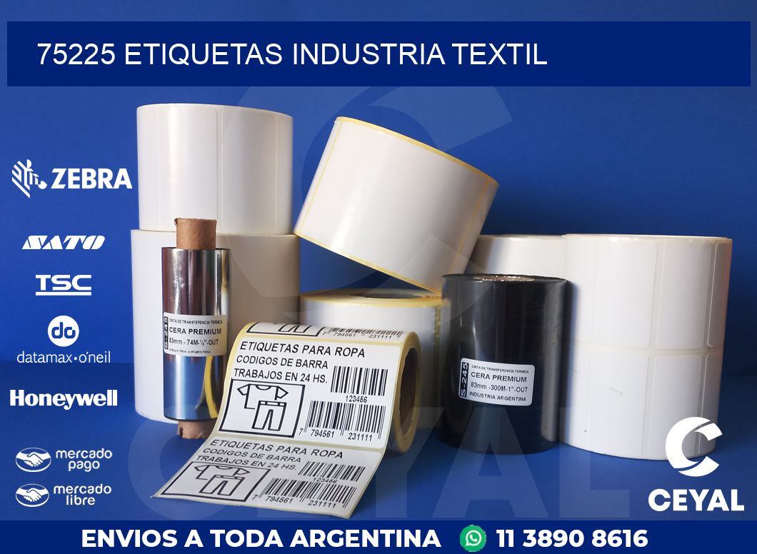 75225 ETIQUETAS INDUSTRIA TEXTIL