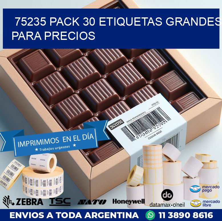 75235 PACK 30 ETIQUETAS GRANDES PARA PRECIOS