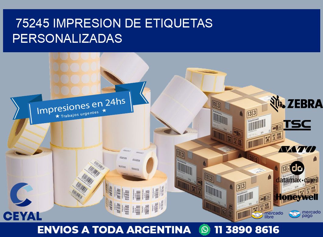 75245 IMPRESION DE ETIQUETAS PERSONALIZADAS