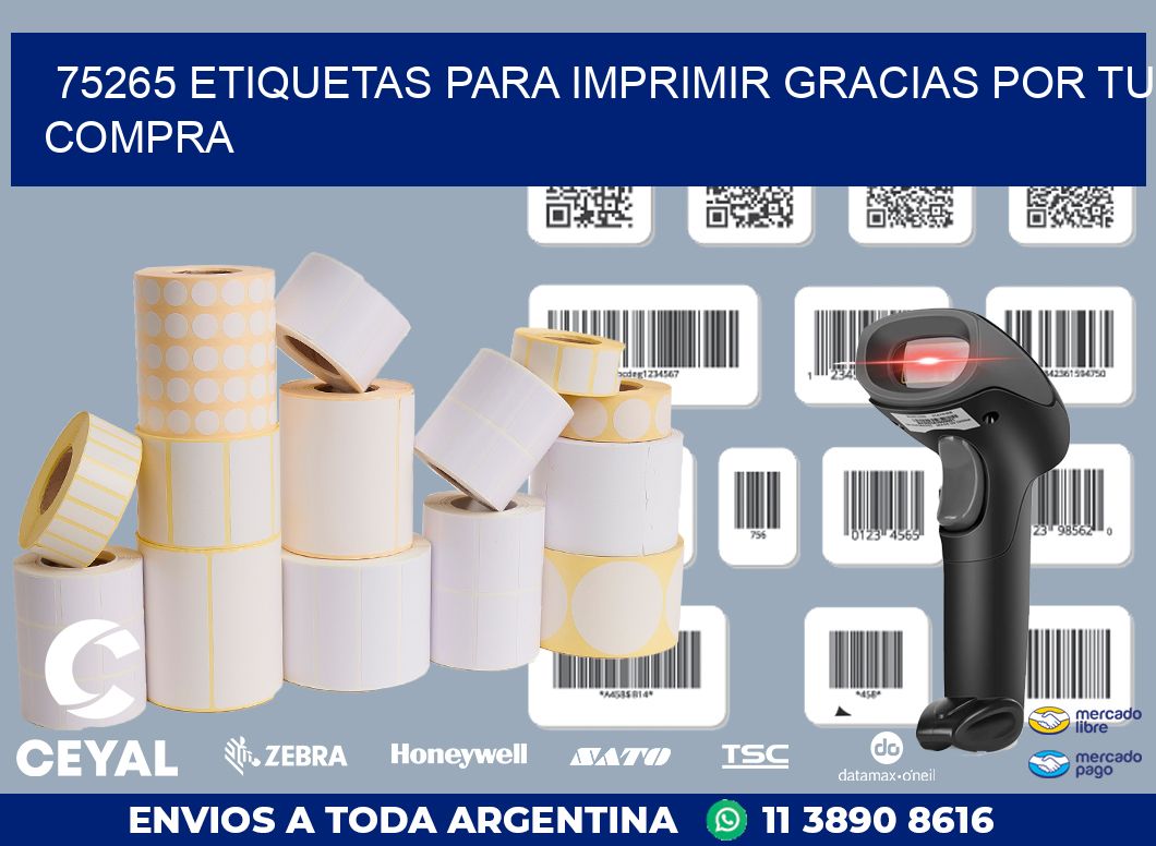 75265 ETIQUETAS PARA IMPRIMIR GRACIAS POR TU COMPRA