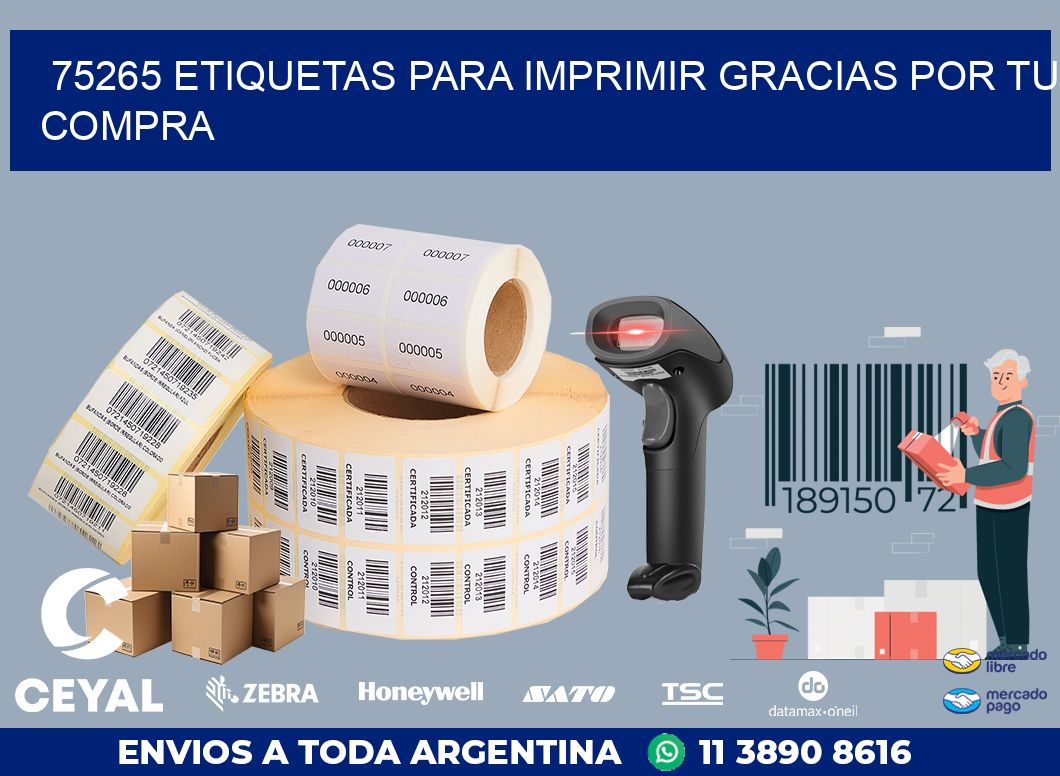 75265 ETIQUETAS PARA IMPRIMIR GRACIAS POR TU COMPRA