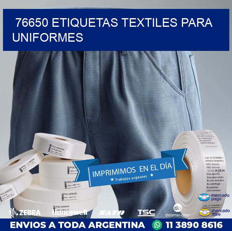 76650 ETIQUETAS TEXTILES PARA UNIFORMES