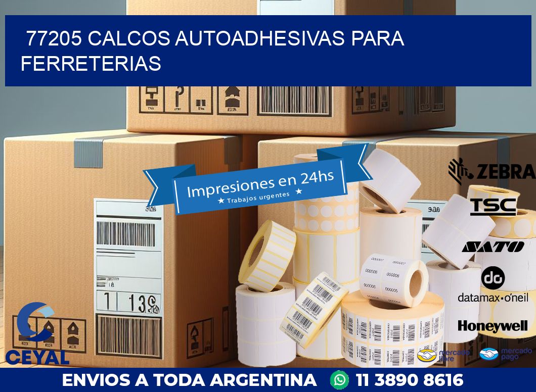 77205 CALCOS AUTOADHESIVAS PARA FERRETERIAS
