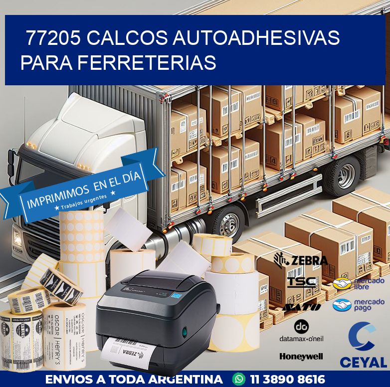 77205 CALCOS AUTOADHESIVAS PARA FERRETERIAS