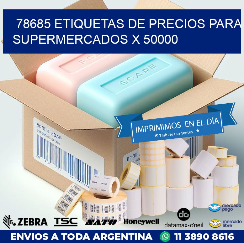 78685 ETIQUETAS DE PRECIOS PARA SUPERMERCADOS X 50000