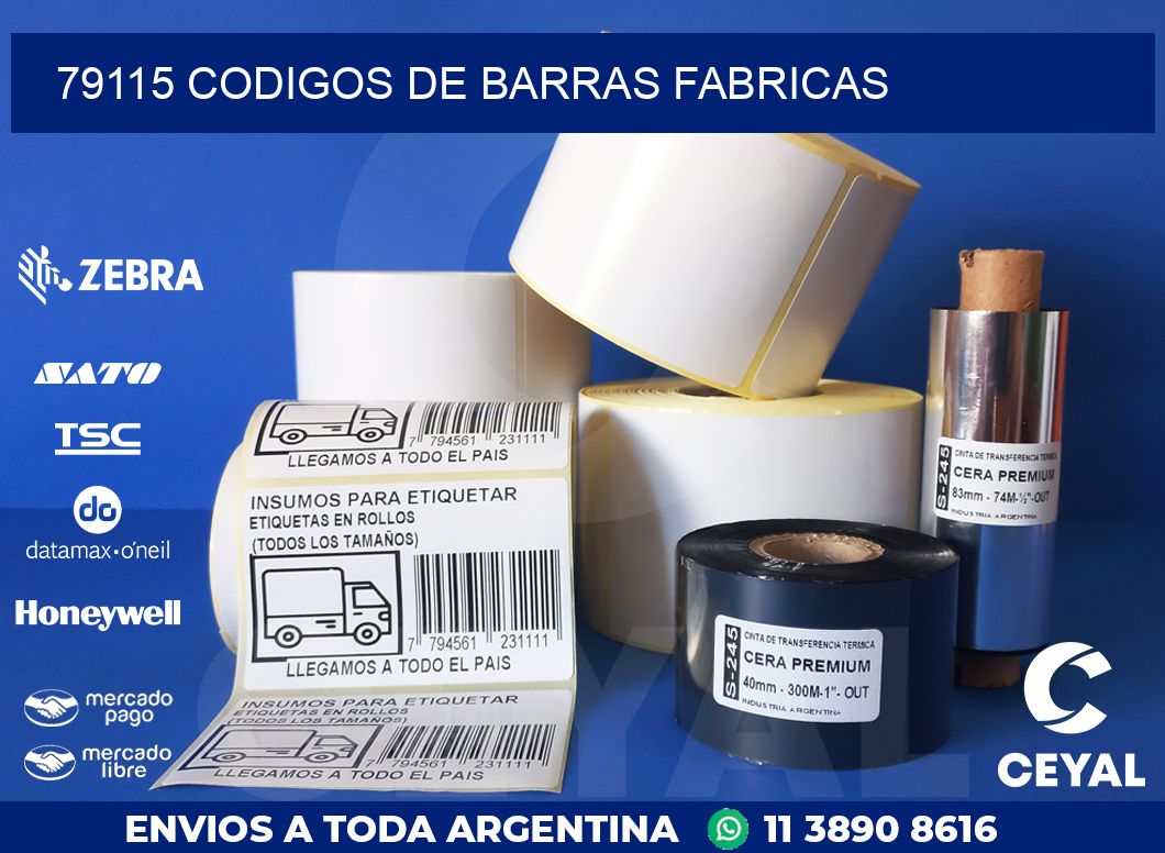 79115 CODIGOS DE BARRAS FABRICAS
