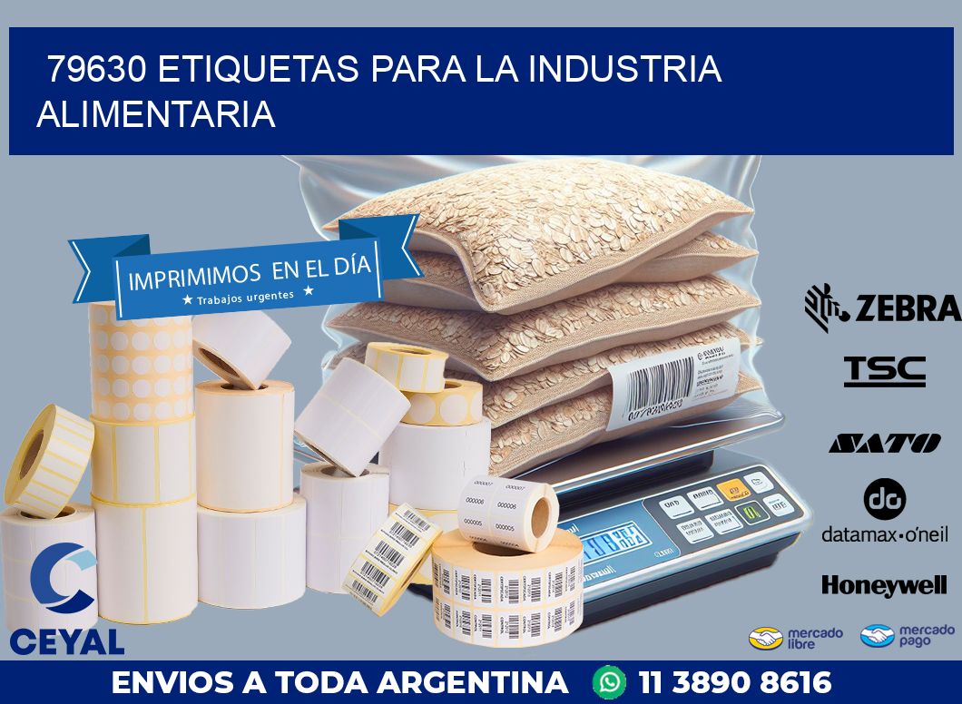 79630 ETIQUETAS PARA LA INDUSTRIA ALIMENTARIA