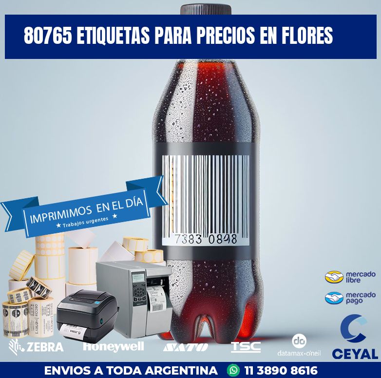 80765 ETIQUETAS PARA PRECIOS EN FLORES