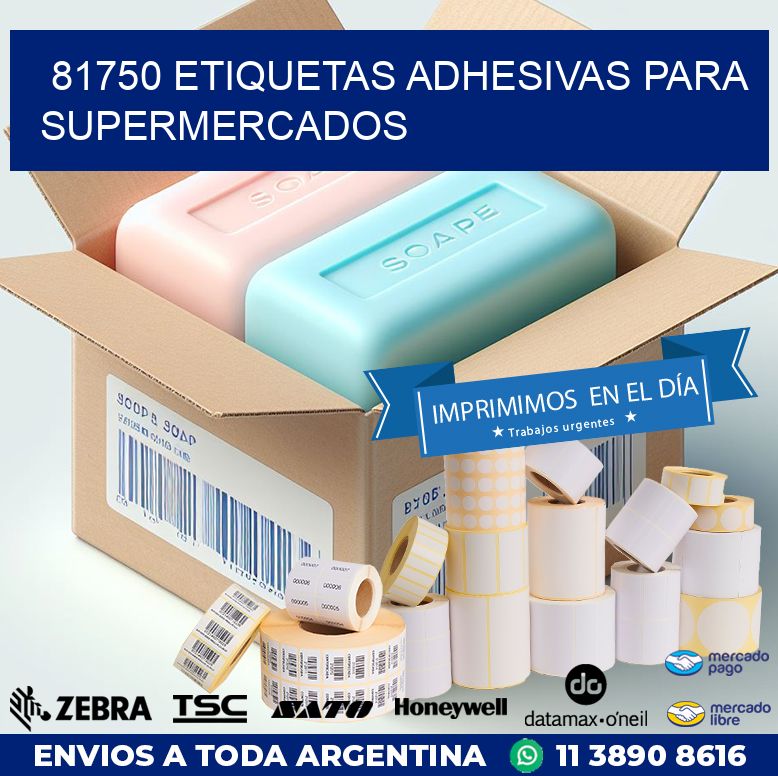 81750 ETIQUETAS ADHESIVAS PARA SUPERMERCADOS