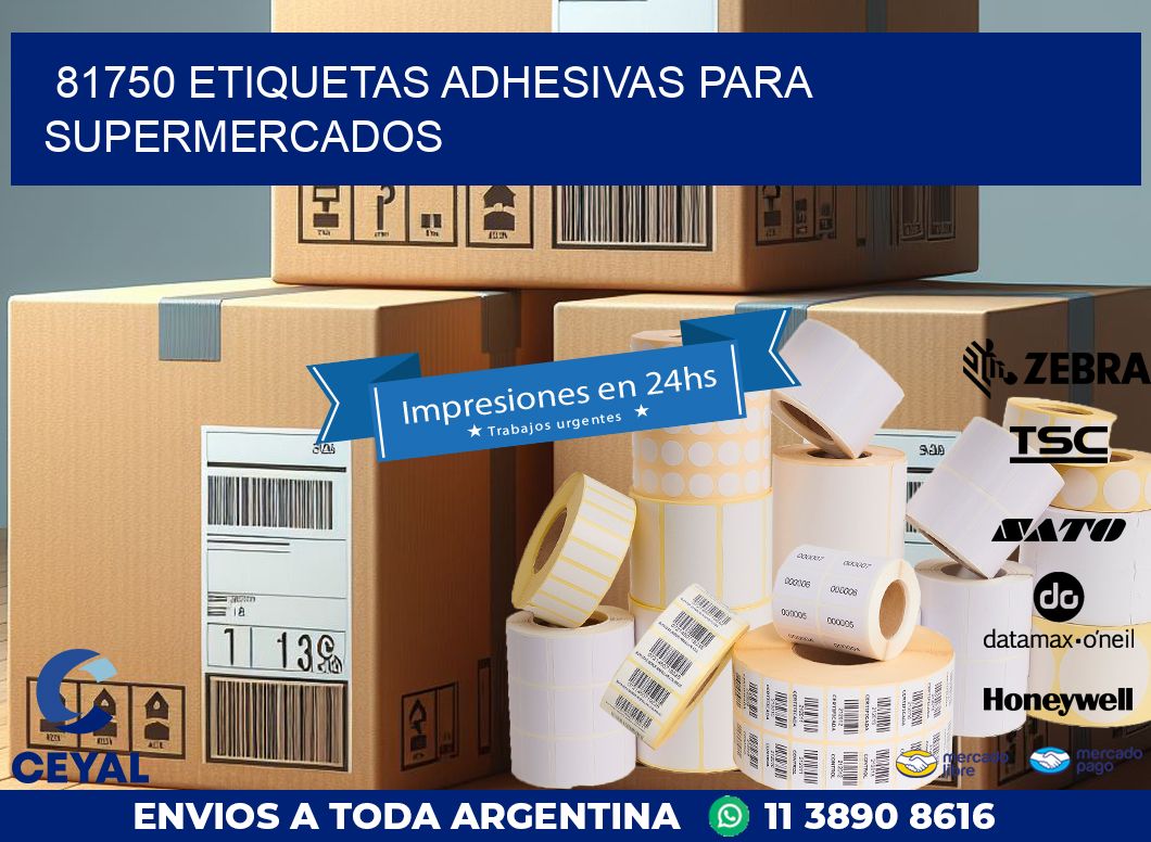 81750 ETIQUETAS ADHESIVAS PARA SUPERMERCADOS