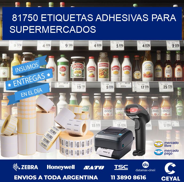 81750 ETIQUETAS ADHESIVAS PARA SUPERMERCADOS