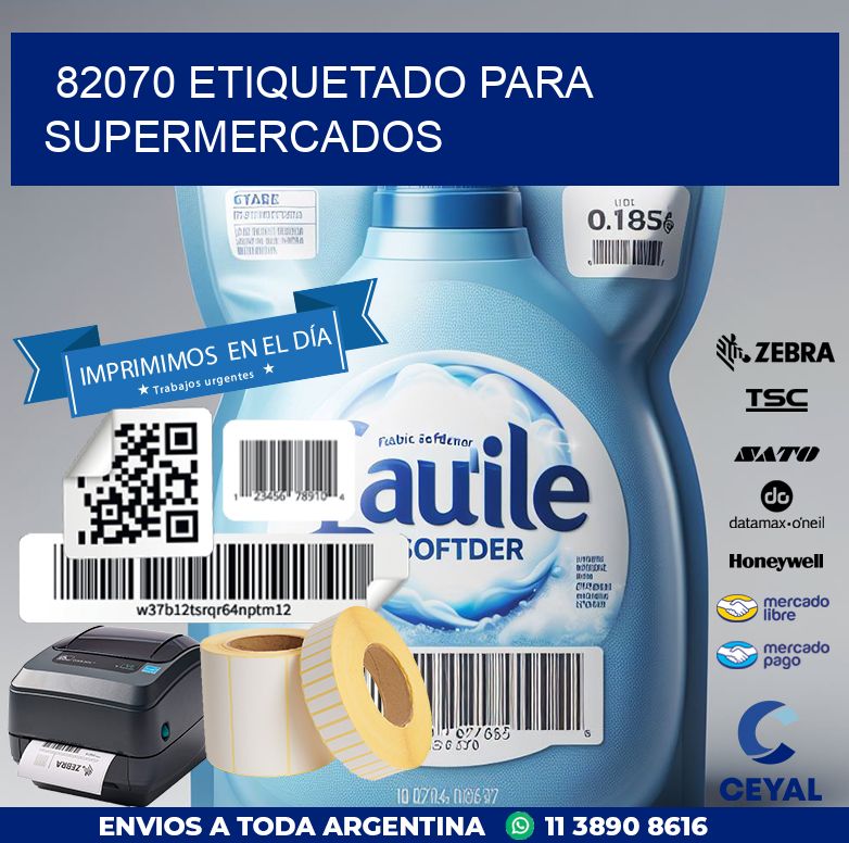 82070 ETIQUETADO PARA SUPERMERCADOS