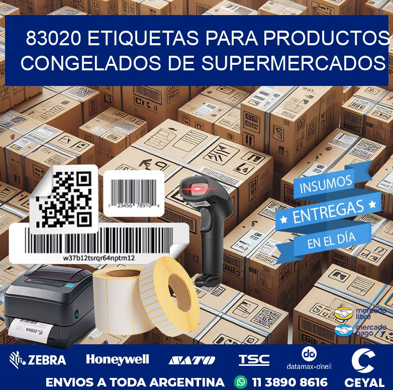 83020 ETIQUETAS PARA PRODUCTOS CONGELADOS DE SUPERMERCADOS