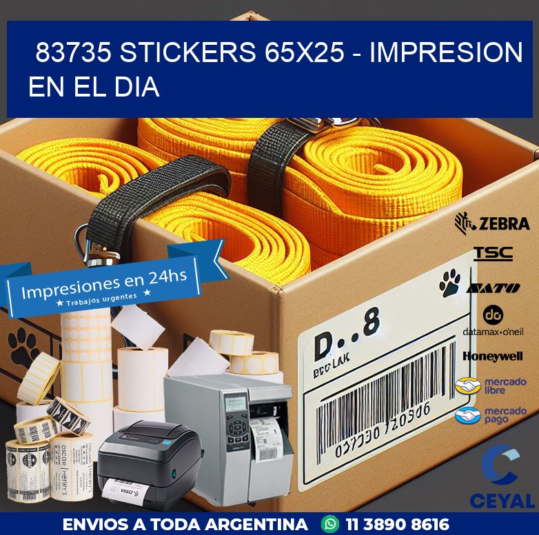 83735 STICKERS 65×25 – IMPRESION EN EL DIA