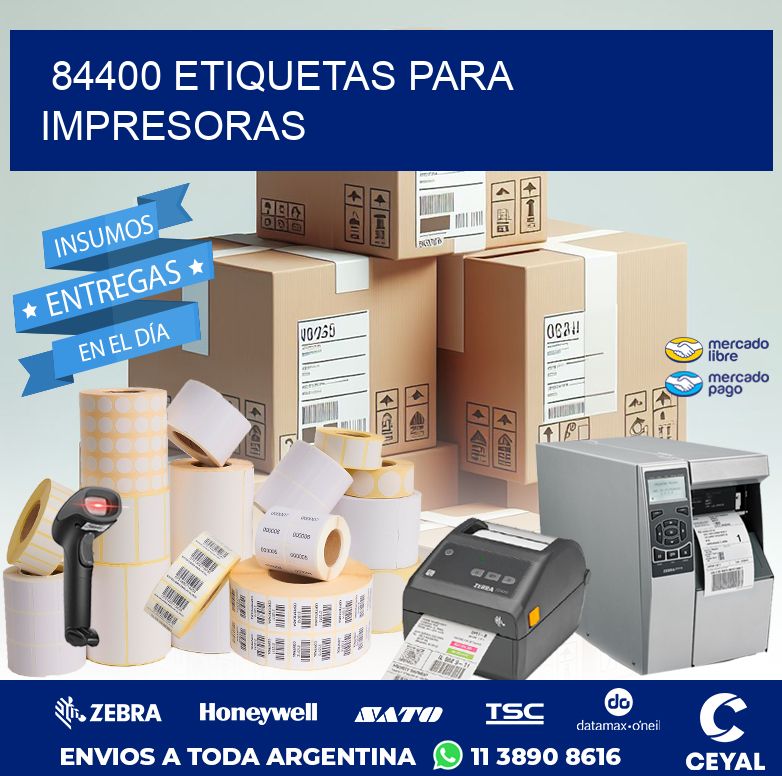 84400 ETIQUETAS PARA IMPRESORAS