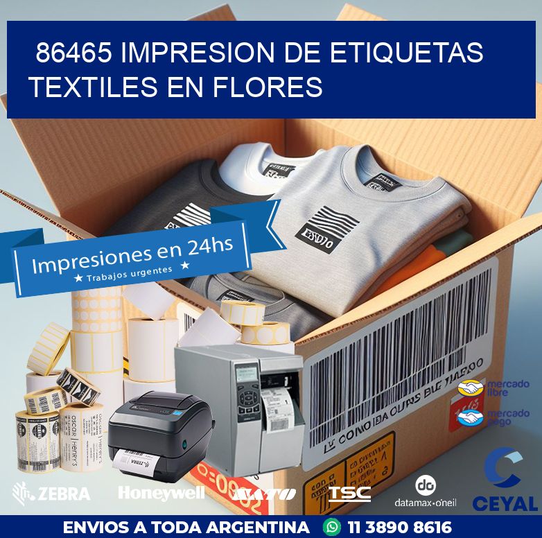 86465 IMPRESION DE ETIQUETAS TEXTILES EN FLORES