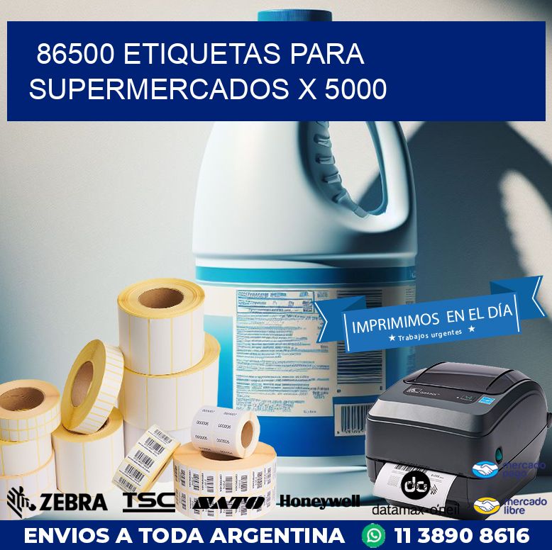 86500 ETIQUETAS PARA SUPERMERCADOS X 5000