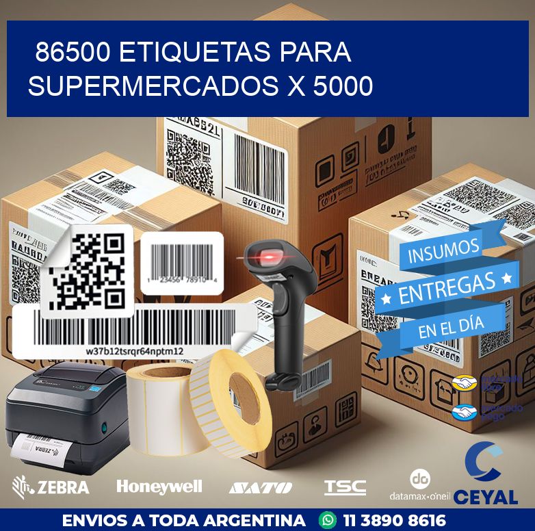 86500 ETIQUETAS PARA SUPERMERCADOS X 5000