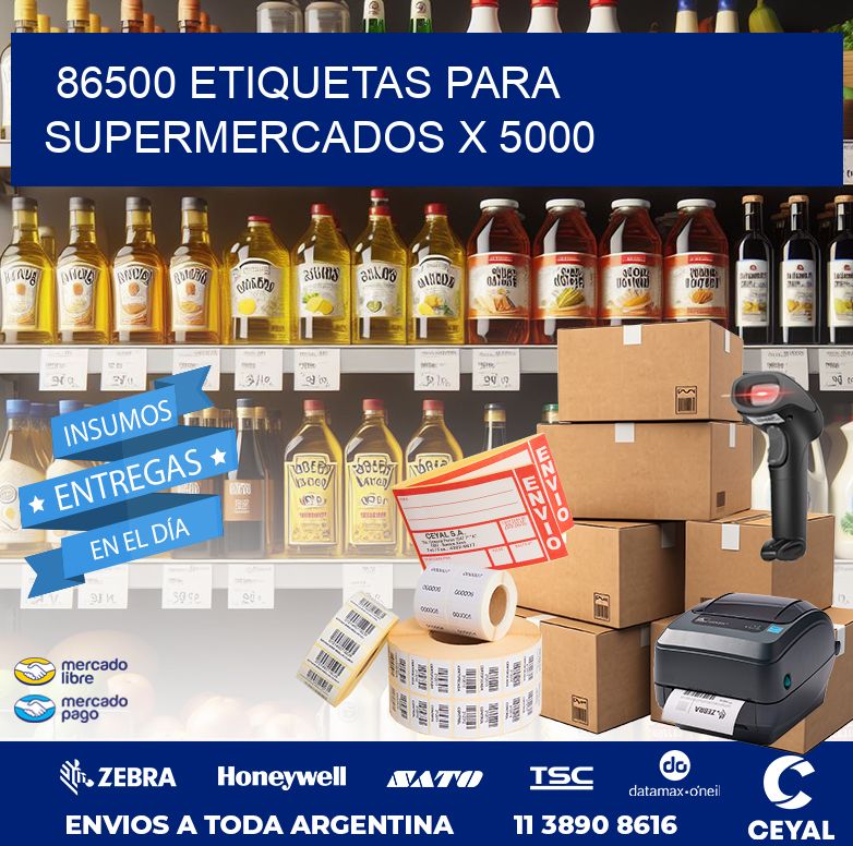 86500 ETIQUETAS PARA SUPERMERCADOS X 5000