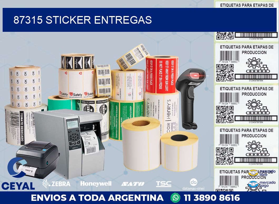 87315 STICKER ENTREGAS