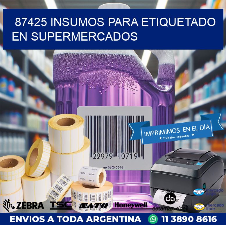 87425 INSUMOS PARA ETIQUETADO EN SUPERMERCADOS