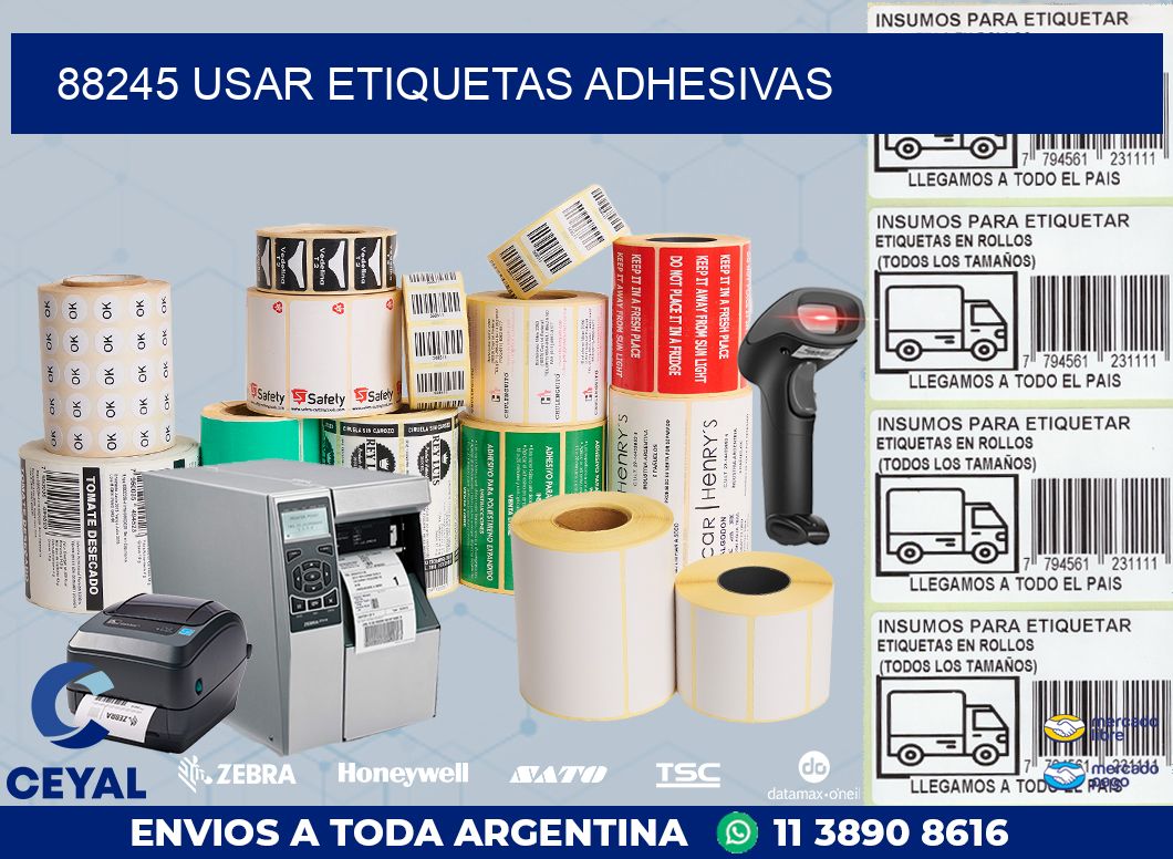 88245 USAR ETIQUETAS ADHESIVAS
