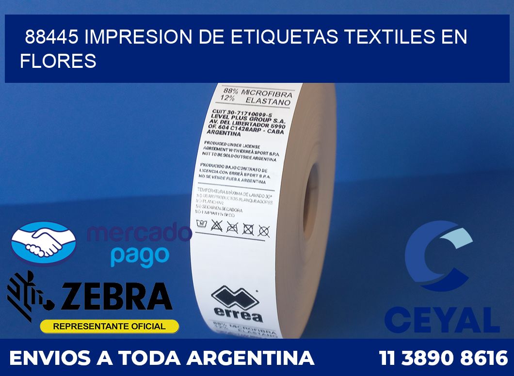 88445 IMPRESION DE ETIQUETAS TEXTILES EN FLORES