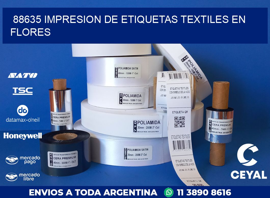 88635 IMPRESION DE ETIQUETAS TEXTILES EN FLORES