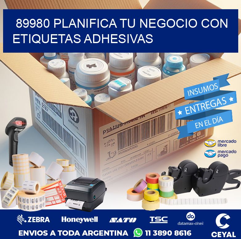 89980 PLANIFICA TU NEGOCIO CON ETIQUETAS ADHESIVAS
