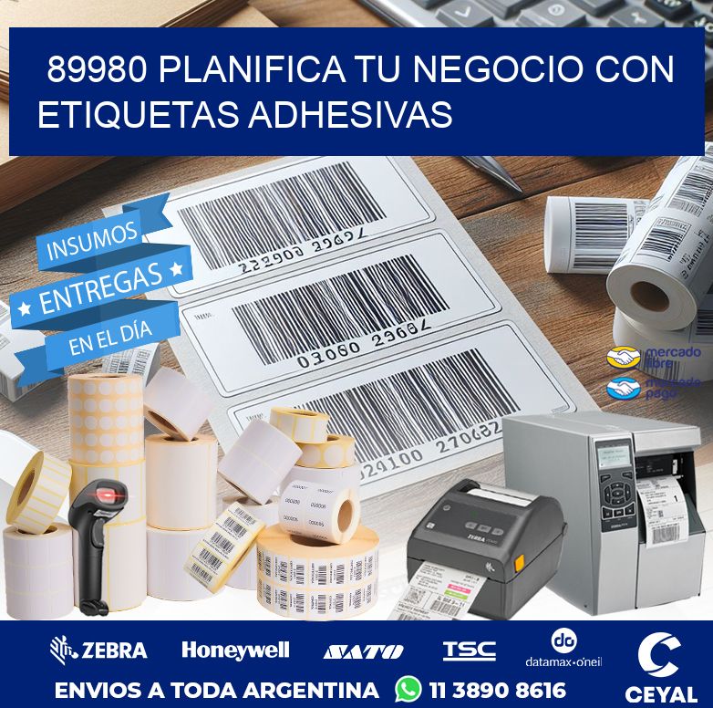 89980 PLANIFICA TU NEGOCIO CON ETIQUETAS ADHESIVAS
