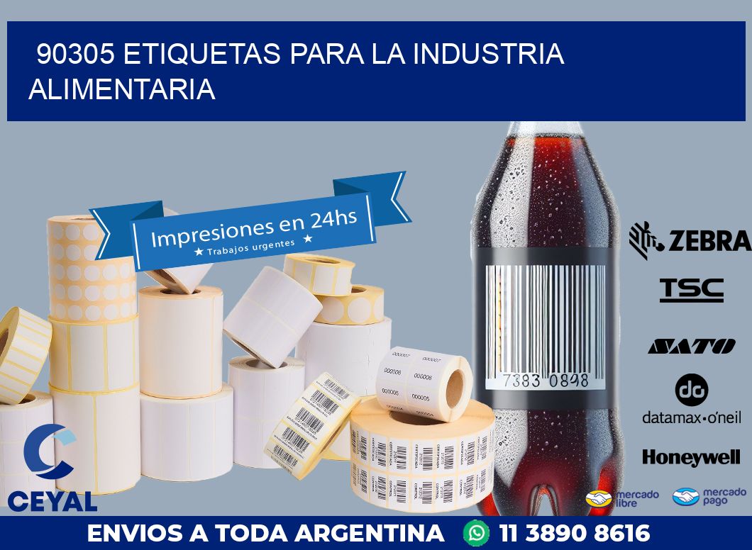 90305 ETIQUETAS PARA LA INDUSTRIA ALIMENTARIA