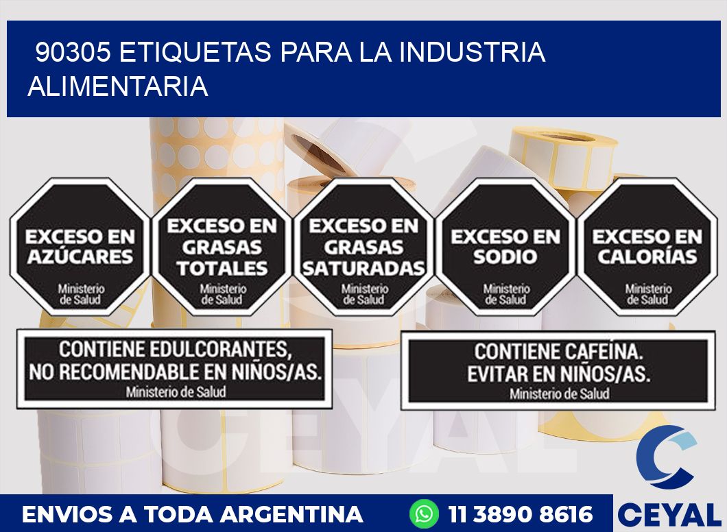 90305 ETIQUETAS PARA LA INDUSTRIA ALIMENTARIA
