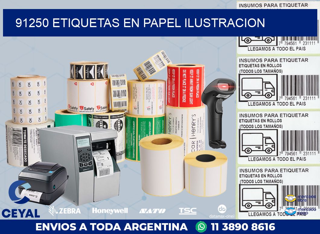 91250 ETIQUETAS EN PAPEL ILUSTRACION