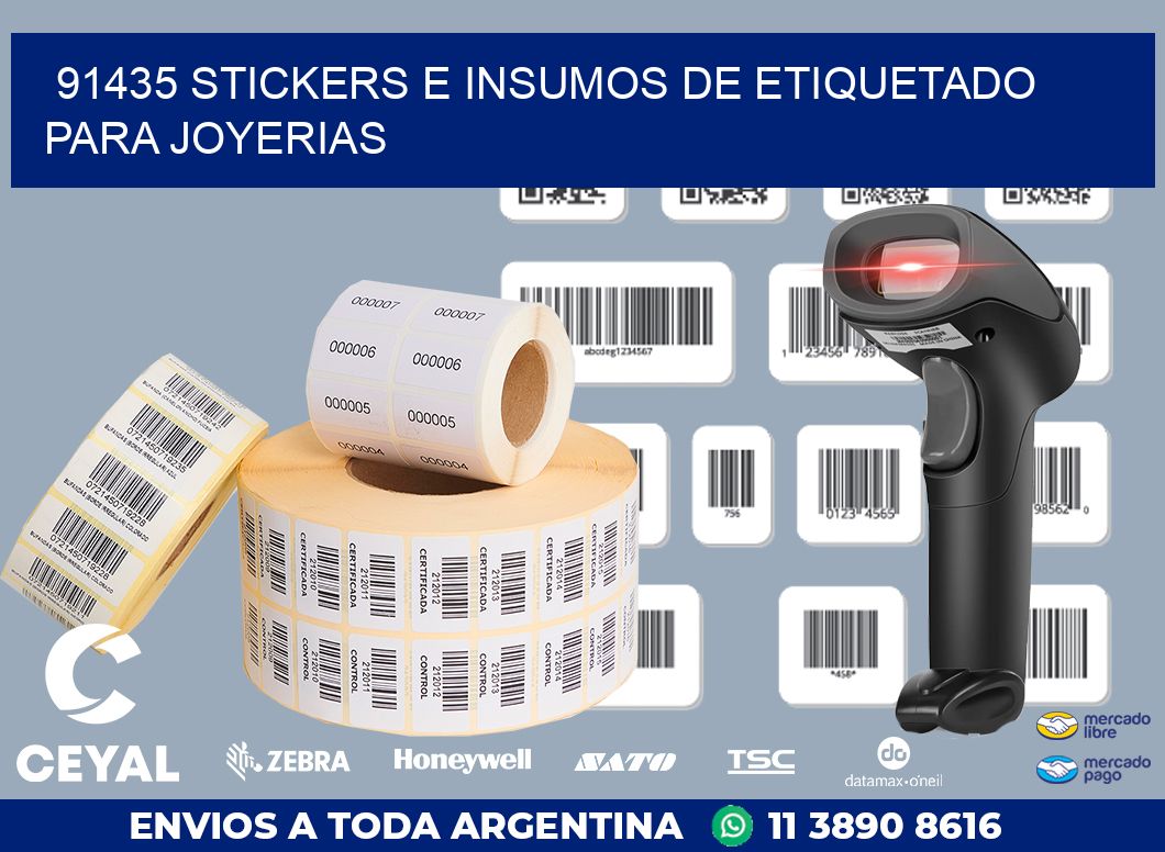 91435 STICKERS E INSUMOS DE ETIQUETADO PARA JOYERIAS