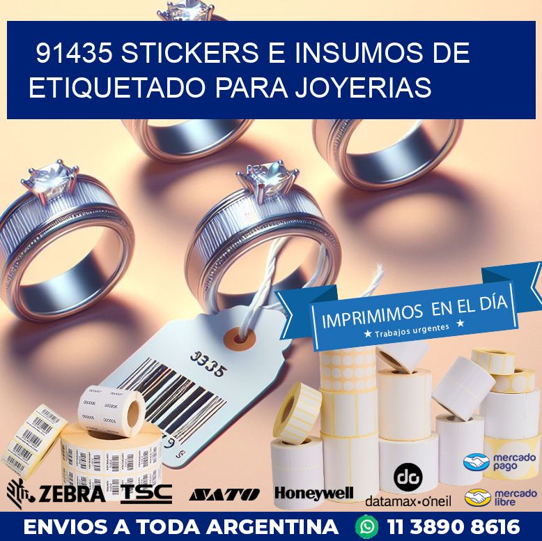 91435 STICKERS E INSUMOS DE ETIQUETADO PARA JOYERIAS