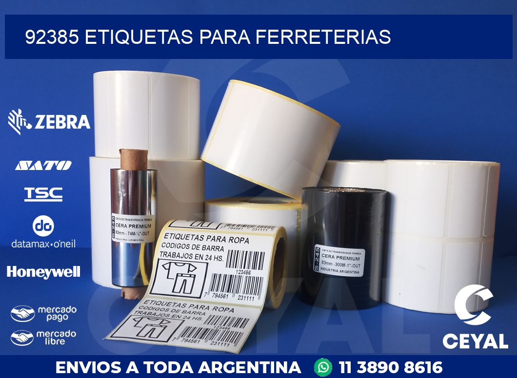 92385 ETIQUETAS PARA FERRETERIAS